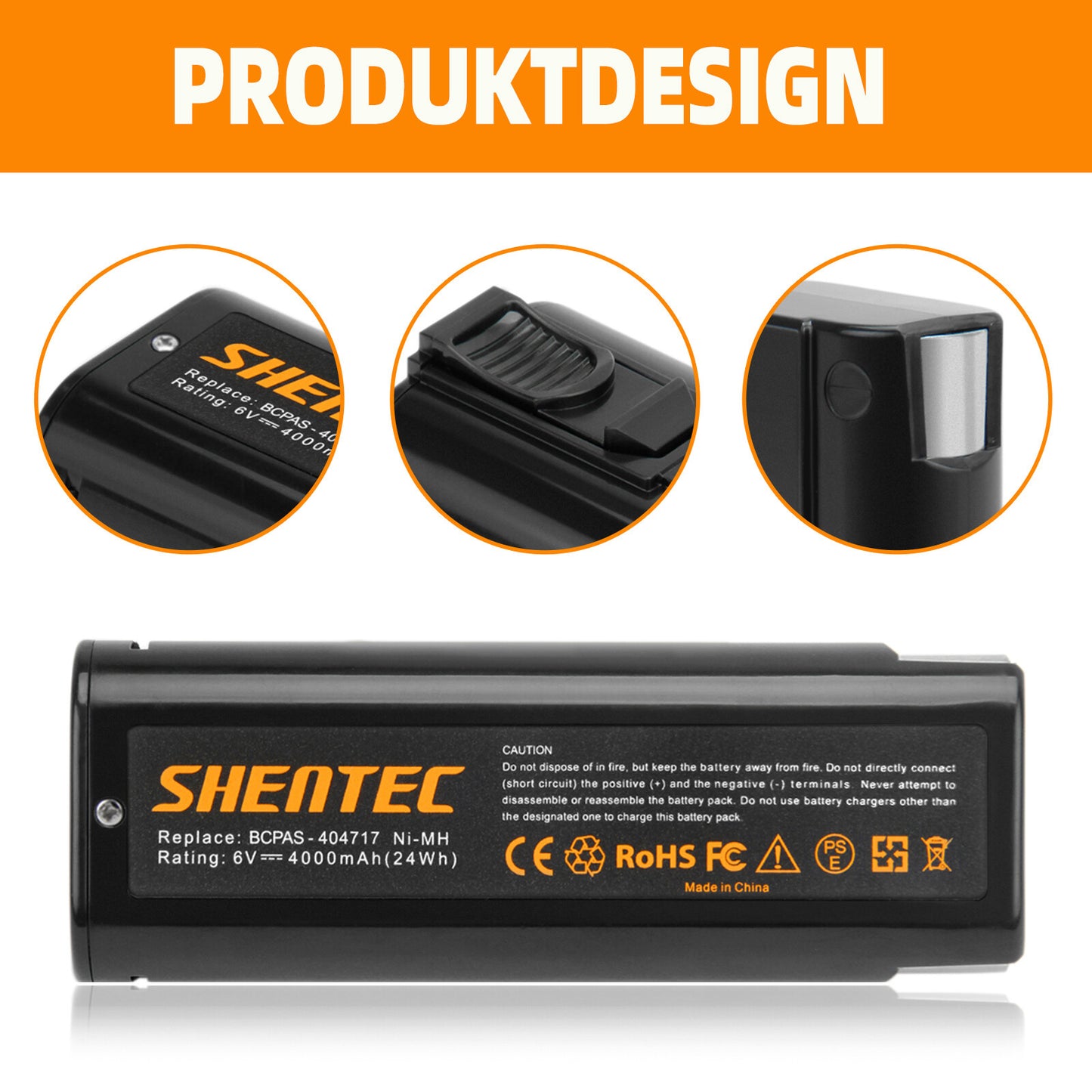 SHENTEC 2x 4AH 6V Battery for Paslode 404717 B20544E 900600 IM250 IM350 IM65 IM50