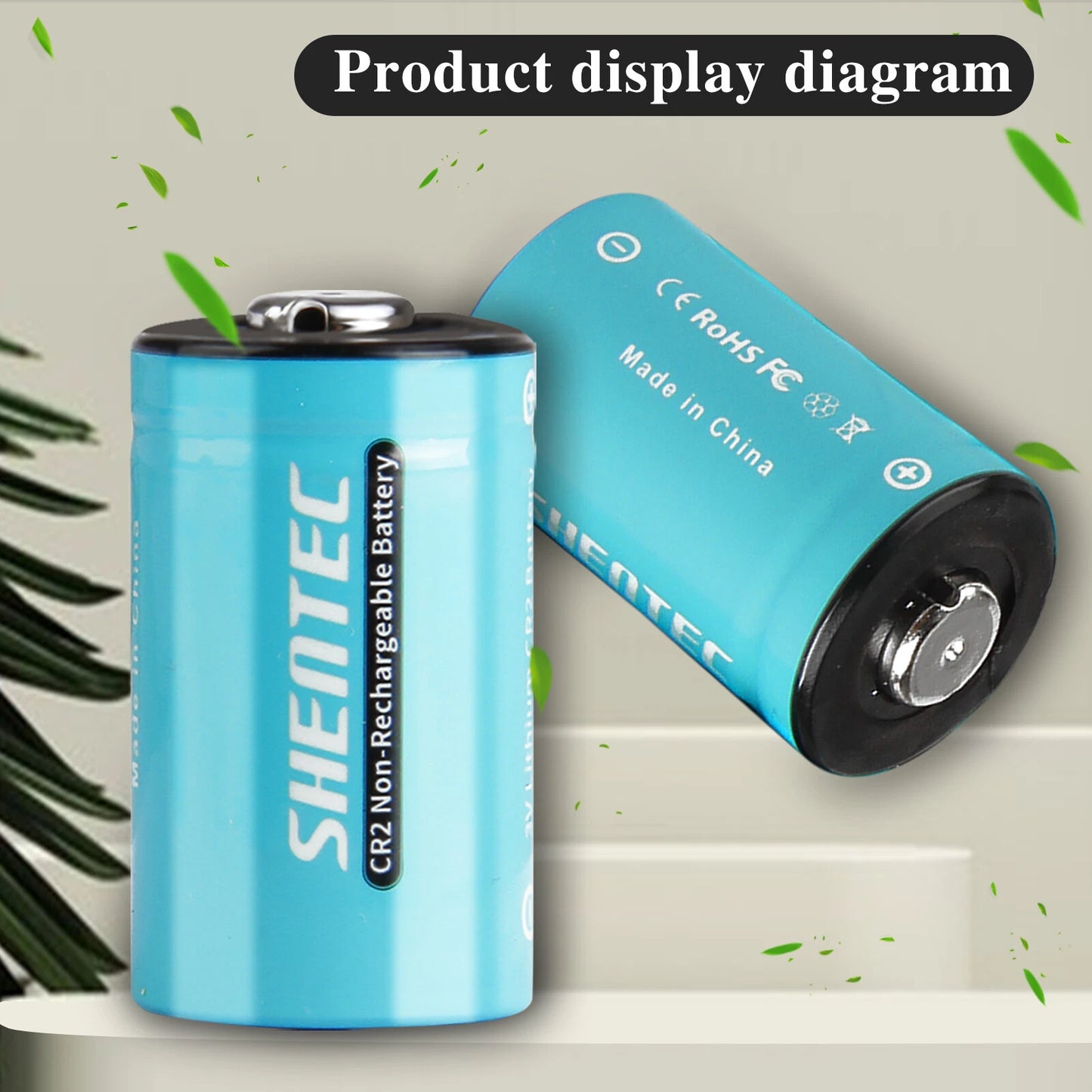 SHENTEC 20Pcs 1000mAh 3Volt CR-2 CR2 Lithium Battery For DR2R DLCR2 KCR2 CR17355