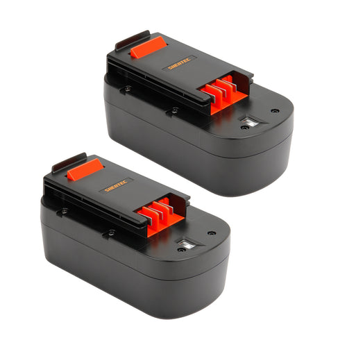 SHENTEC 2x 4000mAh Ni-MH Battery for Black Decker A18 A1718 HPB18 FSB18 FS18BX FS18FL