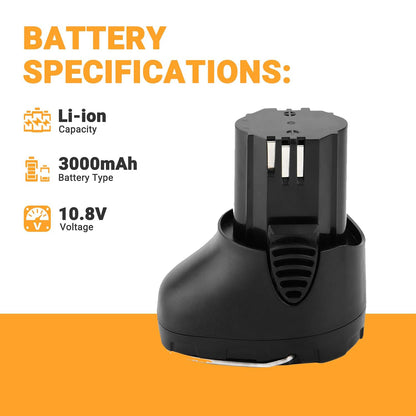SHENTEC 10.8V 3.0Ah Battery Compatible with Dremel 855-02 855-01
