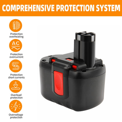 SHENTEC 24V 4Ah Ni-MH Battery For Bosch BAT240 BAT299 BAT030 BAT031 GBH24VF