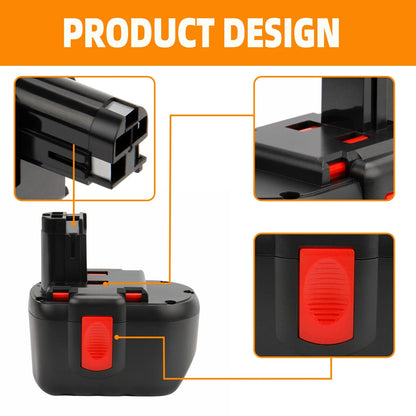 SHENTEC 24V 4Ah Ni-MH Battery For Bosch BAT240 BAT299 BAT030 BAT031 GBH24VF