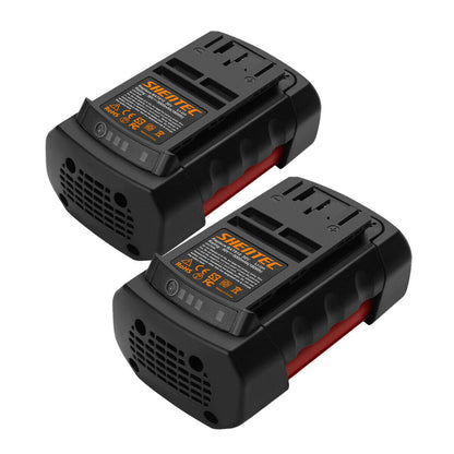 SHENTEC 2 X 5.0Ah 36V Li-ion Replacement Battery for Bosch BAT810 GSB GSR 36 V-Li GBH 36 VF-Li BAT818