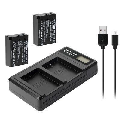 2x LP-E17 Battery+Charger For Canon M3 200D 250D 750D 850D 800D X8i X9 77D M6 M5 (Copy)