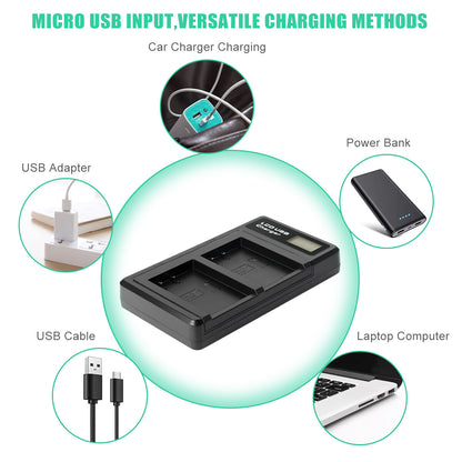 2x LP-E17 Battery+Charger For Canon M3 200D 250D 750D 850D 800D X8i X9 77D M6 M5 (Copy)