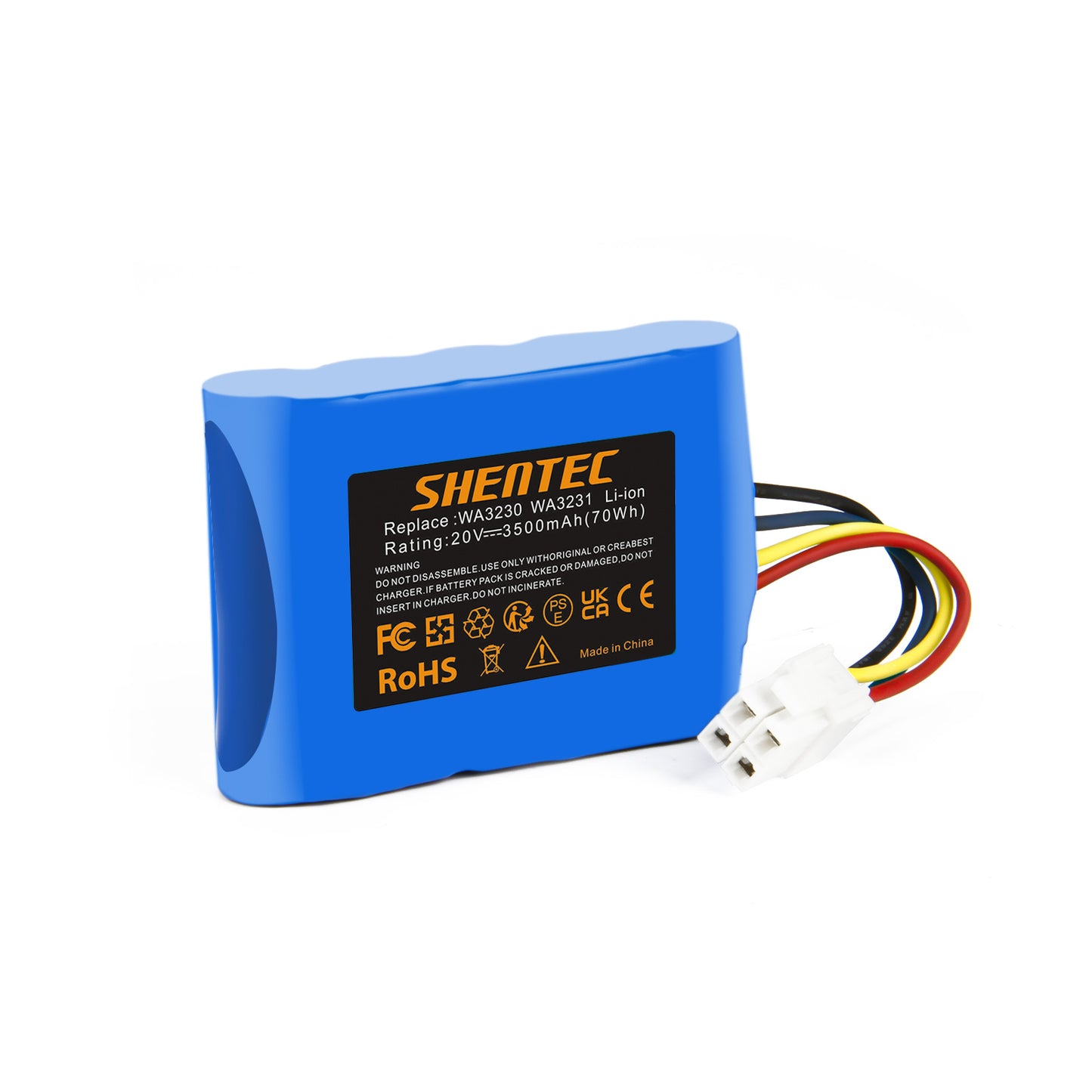 SHENTEC 20V Li-ion 3500mAh Battery for Worx 50032774 50032492 WA3230 WA3231 WR092S