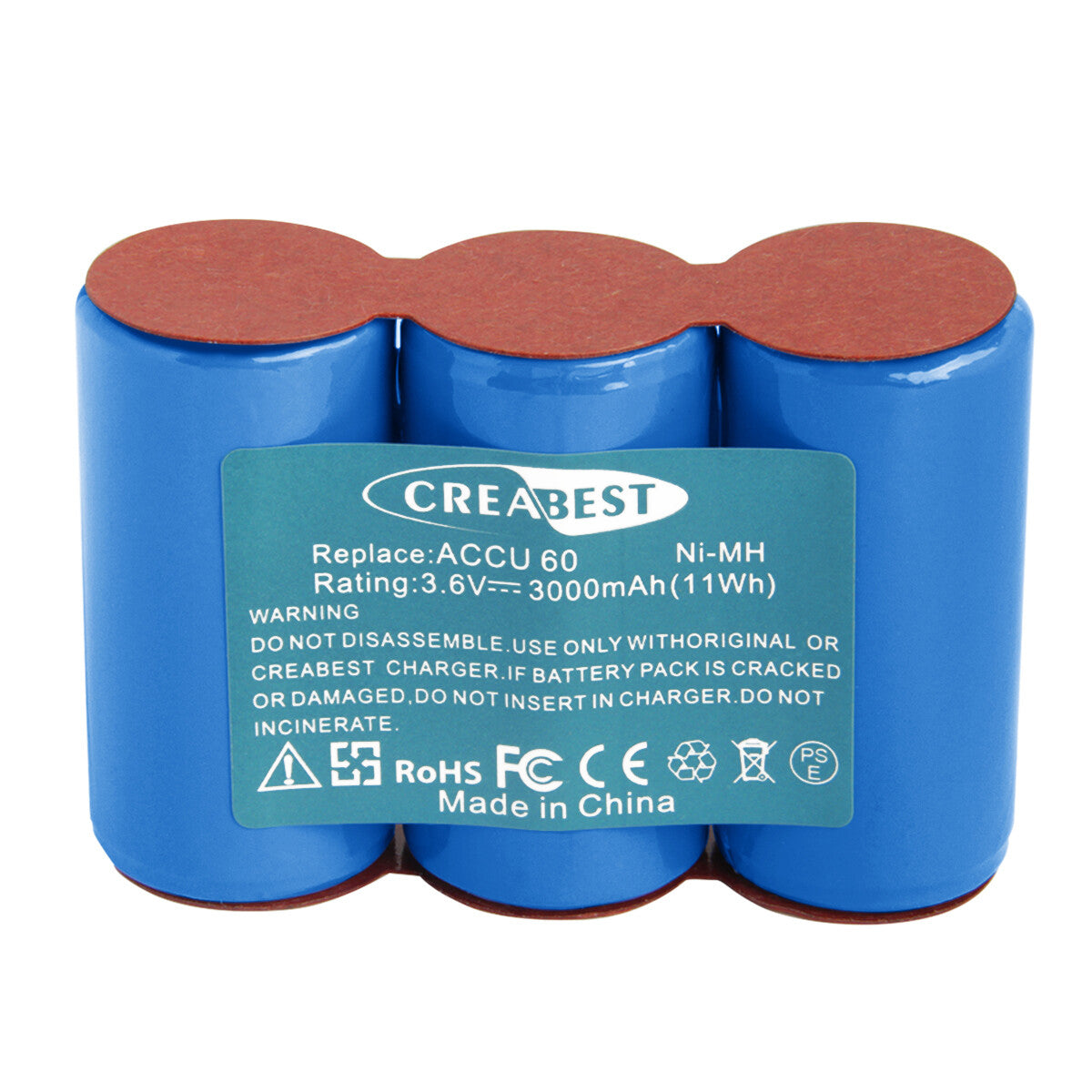 SHENTEC 3.6V 3.0Ah Ni-MH Battery For Gardena ACCU 60 ACCU 45 302768 Accu45 8808 Accu60 8800