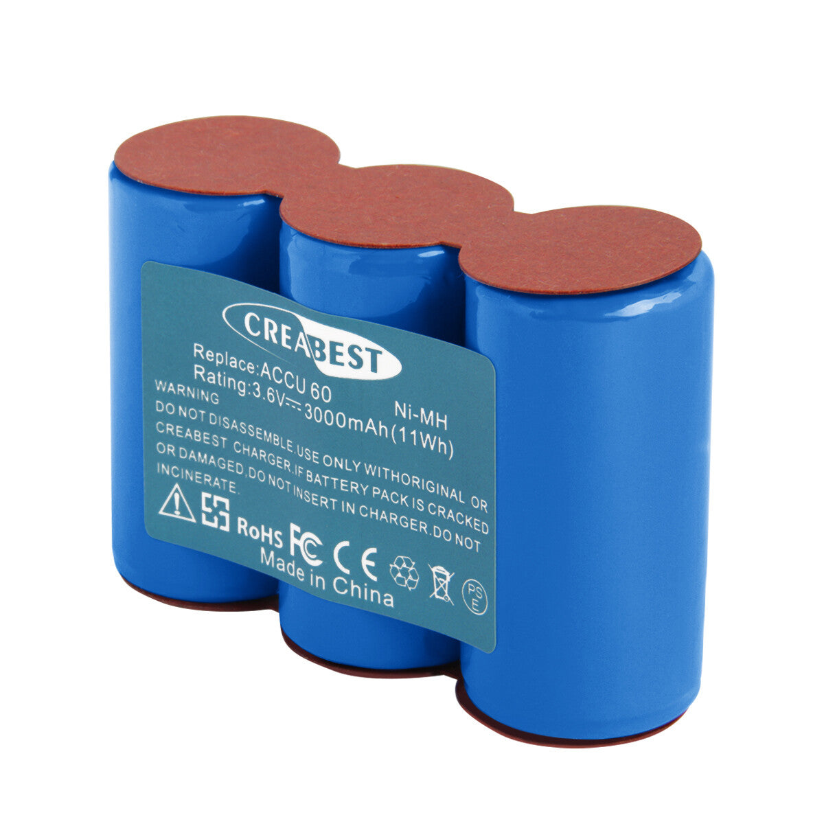 SHENTEC 3.6V 3.0Ah Ni-MH Battery For Gardena ACCU 60 ACCU 45 302768 Accu45 8808 Accu60 8800
