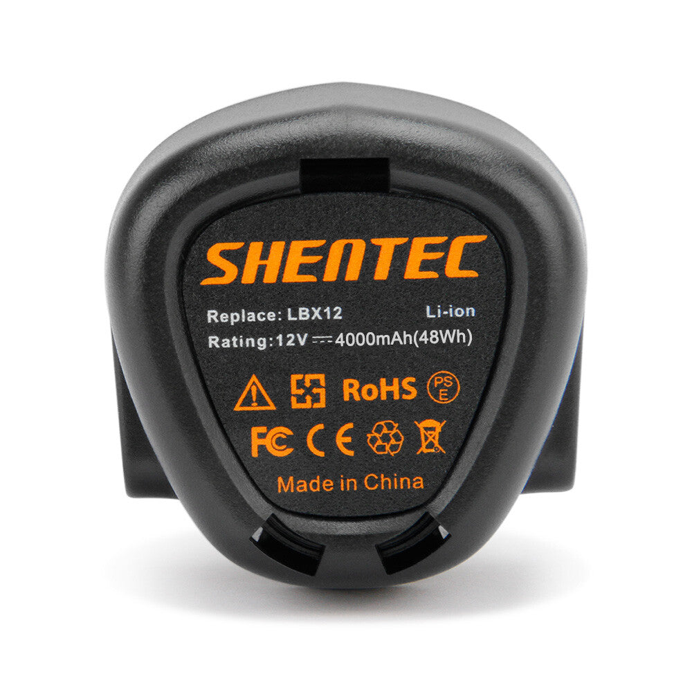SHENTEC 4.0Ah 10.8V Li-ion Battery For Black Decker LB12 LBX12 BL1310 BL1110 GKC108 EGBL108