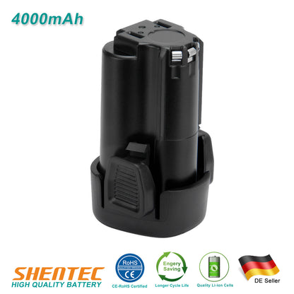 SHENTEC 4.0Ah 10.8V Li-ion Battery For Black Decker LB12 LBX12 BL1310 BL1110 GKC108 EGBL108