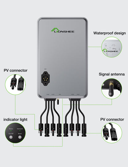 1600W Smart Solar Hub | Dual MPPT EMS Solar Energy Manager, WiFi App Control, IP65 for LiFePO4 Solar Kit