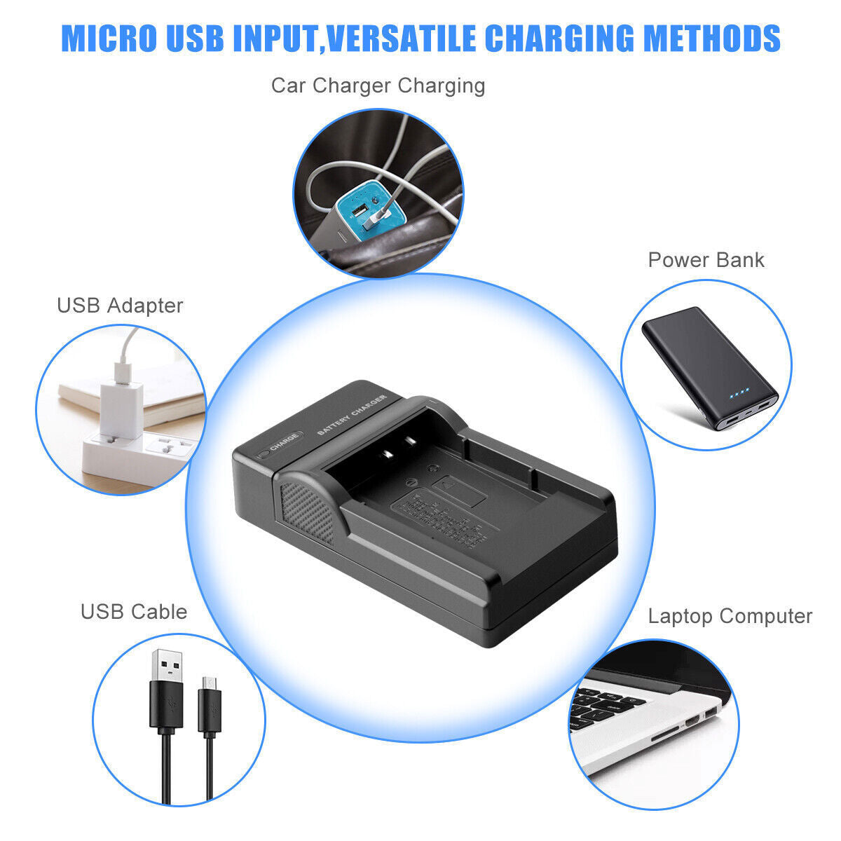 2x Li-50B Battery USB Charger For Olympus SZ-30 SZ-20 XZ-10 SP-800UZ SP-815UZ