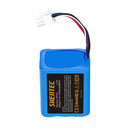 SHENTEC 6000mAh 14.4V Li-ion Battery For Vorwerk Kobold VR200 20884-1 4NCR18650P2-C001A