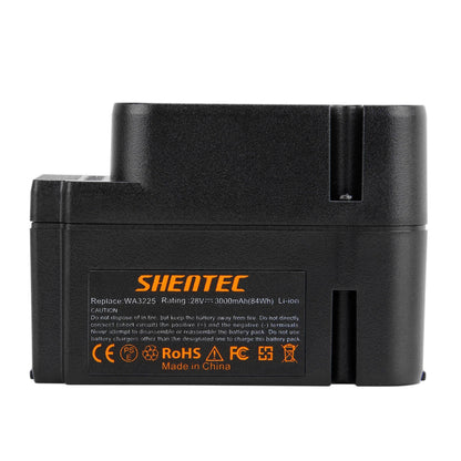 SHENTEC 28V 3.0AH Li-ion Battery For Worx WA3225 WA3565 Landroid M800 WG790E WG754E