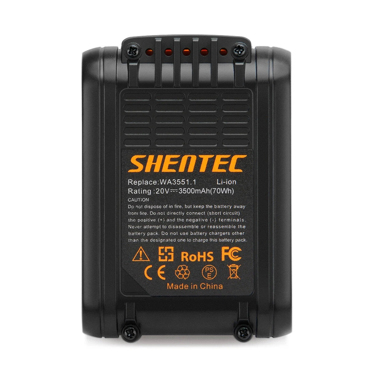 SHENTEC 3500mAh 20V Li-ion Battery for Worx WA3551.1 WG169 WX372 WX166 WX372 WX390